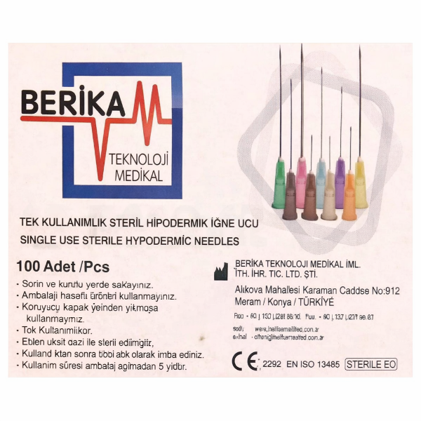 Berika Botox Mezoterapi İğne Ucu 32G 4 mm - 100'lü